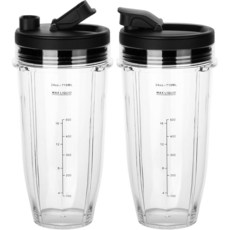 닌자 블렌더 컵 교체용 709.8ml(24온스) 닌자 블렌더 BN401 BN751 BN801 BL642 BL682 NN102 SS401 SS101 TWISTi SS151 SS