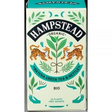 Hampstead Organic Matcha Green Nettle Herbal 20 티백 카페인 프리