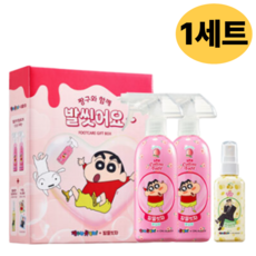 온더바디 발을씻자 코튼 풋샴푸 짱구에디션 기획, 385ml, 1개, 2개입