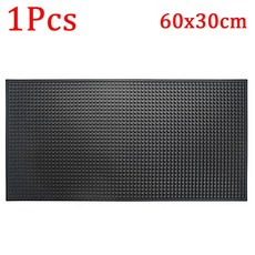 호환 바매트 고무 커피 논슬립 PVC 컵 카페 바리스타 칵테일 바텐더 용 방수 내열성 배수, 1Pc 60X30X1cm