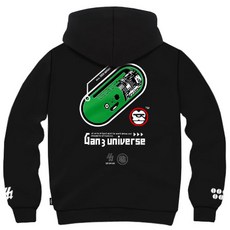 간쓰리 센마메 국내생산 기모 후드티