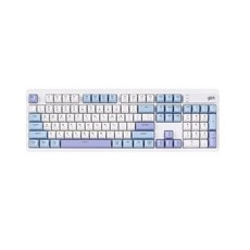 지클릭커 무선 OFFICEPRO 사일런스 M RGB 무소음 방수 블루투스 키보드 104, Sky City, WK50, 제조사축