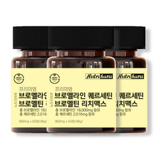 뉴트리하루 프리미엄 브로멜라인 퀘르세틴 브로멜틴 리치맥스, 3개, 60정