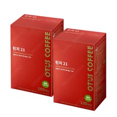 린저21 헤이즐넛 노프림 100T X 2개 헤이즐럿 블랙커피, 100개입, 2g