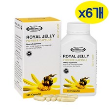 [마더네스트] 로얄 젤리 파우더 500mg 365정, 6개, 365캡슐