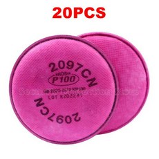 송기마스크필터 호흡기 2097 2078 2138 포함된 재사용 가능한 얼굴 유기 증기포름알데히드 방지 가스, 1)2097-20PCS10pairs