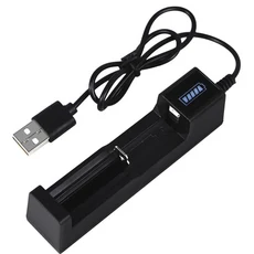 듀얼 슬롯 USB 배터리 스마트 충전기 EU 플러그 18650 26650 14500 리튬 이온 3.7V 충전식 2 용 호환 용품, 01 Black, 01 BLACK