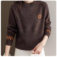 쌍천 가을 새로운 여성 골프 의류 캐주얼 탑 여성 스웨터 패션 편안한 긴팔 니트 스웨터 여성 골프 탑 A25101117