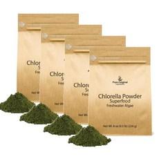 퓨어 클로렐라 슈퍼푸드 파우더 PURE ORIGINAL INGREDIENTS Chlorella, 4개, 226g