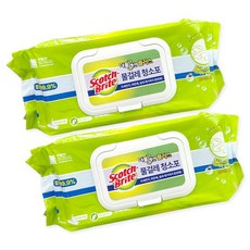 3M 물걸레 청소포 20매 x 2개 (대형) 청소용 물티슈 더블액션 플러스123577, 매직블럭 대형 x 3개 /매직클리너 매직폼 멜라민폼