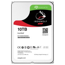 씨게이트 IronWolf SATA3 HDD, 10TB, ST10000VN0004