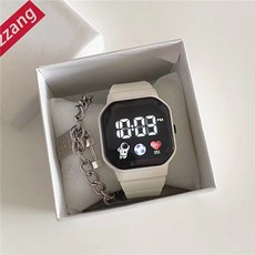 zzang 簡約時尚電子錶 學生款防水手錶