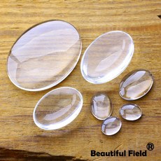 8x10mm 투명 타원형 유리 카보 숑 빈 세트 수제 설정 돌 돔형, 05 8x10mm  1000pcs