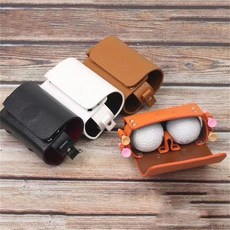 휴대용 골프공파우치 골프 빈티지 캐디백 미니 파우치(2구 )소지품 가방 캐디용품, 화이트, 1개