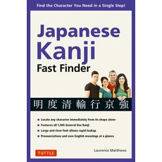(영문도서)Japanese Kanji Fast Finder: Find the Character You Need in a Single Step! Paperback, Tuttle Publishing, English, 9780804859264
