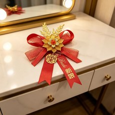 結婚胸花新郎新娘全套伴郎伴娘花朵胸針, 金枝玉葉胸花 兄弟團, 1個