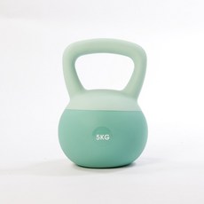 커틀벨 스쿼트 아령 보호 하체운동기구 덤벨 실리콘 캐틀벨, 5kg그린, 1개