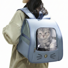 포클릿 고양이 초경량 접이식 백팩, 애쉬 블루, 1개