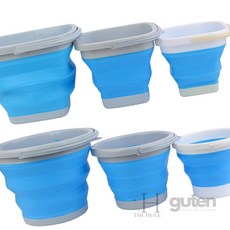 접이식버킷 세차 버킷 바스켓 세차통 물통 바구니, 3L - 사각