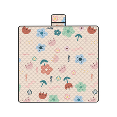 시스슈 아웃도어 피크닉매트 휴대용 두꺼운 접이식 캠핑러그 방수 방습 돗자리, 봄꽃