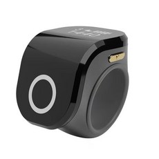 臺灣出貨 2025爆款小紅書計數器藏式新款手按記數器充電計數器電子數顯便攜點數器 攜點數充電戒指環念數記數器, 1個, blak 黑色