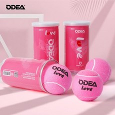odea歐帝爾 專業粉色網球Love 天龍pink 女士初學訓練網球 限量款 LXOS, 歐帝爾love桶裝兩桶, 1個