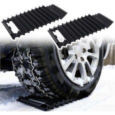 2PCS 업그레이드된 자동차 타이어 트랙션 매트 미끄럼 방지 텍스처 및 핸들이 있는 윈터 에센셜 복구 트랙 오프로드 4x4 자동차를 위한 스노우 삽복구 보드로서의 다용도 보드