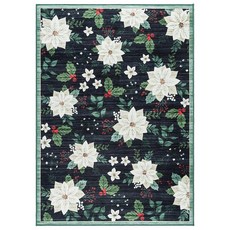 Gertmenian 실내 홀리데이 부분 러그 - 7.6 x 12.7cm(3 5인치) 소형 내구성 쉬운 청소 및 흘림 방지 거실 침실 입구의 통행이 많은 지역에 이상적