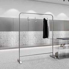 행거 스탠드 컬러 옷가게 회전 스탠드옷걸이 120x40x160cm 스탠딩, 스텐 플랫 80x130CM
