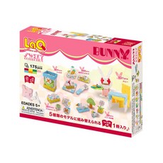 LaQ 迷你客兔兔 (175pcs) 日本製造立體3D拼接積木/益智玩具/台灣獨家代理, 175, 1個