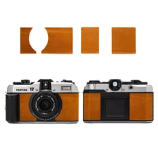 펜탁스 17/ES2/K1000/K2/SP/MX/Super A/ME/KP/Q10 케이스 가죽 카메라 보호 하프, 14 Genuine Leather Skin, 02 For Pentax 17