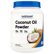뉴트리코스트 코코넛 오일 파우더 언플레이버드 글루텐 프리, 1개, 907g
