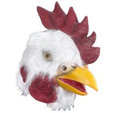 派對動物頭套, 白色公雞, 1個