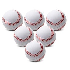 티렉스 소프트 야구공 안전야구공 소프트볼, 화이트, 6개