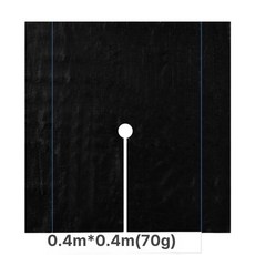 잡초 농업용부직포 나무 매트 제거 비닐하우스 농사용, 5장 0.4m x 0.4m (70g), 1개