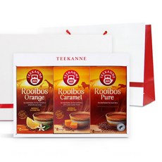 티칸네 루이보스티 선물세트 3종 60티백 + 쇼핑백포함, 루이보스 오렌지 1.75g x 20p + 카라멜 1.75g x 20p + 퓨어 1.75g x 20p, 1개