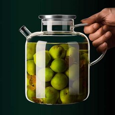 주전자형 유리병 약주병 담금주 다용도, 상세페이지 참고, 02. 3000ml (6kg) / 더블 밀폐