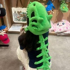 綠色恐龍骨架頭套, 1個, 35cm綠色恐龍頭套不含骨架,有聲響