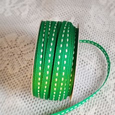 골직스티치 5mm 10컬러 마무리리본, 초록색