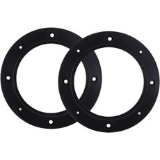 Mairuker 2팩 10.2cm(4인치) 스피커 스페이서 링 어댑터 블랙 ABS 플라스틱 자동차 보트 트럭 등을 위한 10.2cm(4인치) 범용 서브 우퍼 스피커 스페이, 4inch