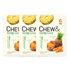 청정원 츄앤 파인애플 고구마 말랭이, 15개, 50g