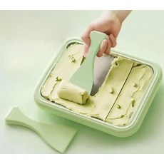 철판아이스크림기계 우유 카페 틀 상업용 슬러시 즉석, 화이트 아이스크림 메이커 2개, 기본 색상