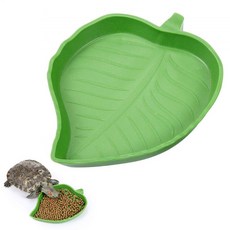 LEAF REPTILE WATER DISH LIZARDS HER PLATE DRINKING HA TURTLE FLAT BOWL AND FOR FOR EATING WATER CRAB, S