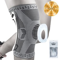 Well-Luv 頂級矽膠護具 健身 籃球 登山用 護膝 2入, 混色, 1組