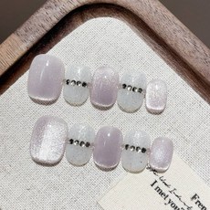 星鑽序曲 純手工美甲穿戴甲 指甲貼片, 1個, HNP151-S碼(實品拍攝)