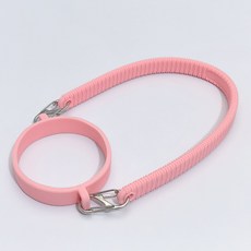 실리콘 텀블러 스트랩 휴대용 물병 캐리어 고리, 1개, 핑크