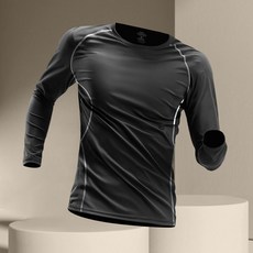 運動長袖緊身衣 男 跑步訓練速乾登山健身打底服 籃球長袖T恤 S23