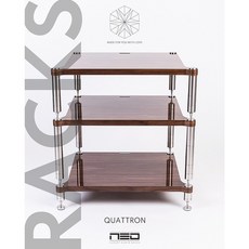 沐耳 斯洛伐克音響精品 NEO 實心不鏽鋼模組化音響架 Quattron Matte 平光版本（三層組合範例）