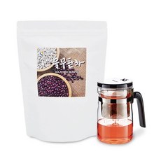 뉴트로웨이 율무팥차100티백+티포트500ml세트 100%국내산블렌딩차 HACCP 무첨가, 100개, 1개, 120g, 100개입