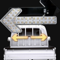도로 공사용 led 싸인 보드 작업용 화살표 안전등 차량용 led 싸인 보드 트럭 비상등 작업등 지시등 후미등, 24V용